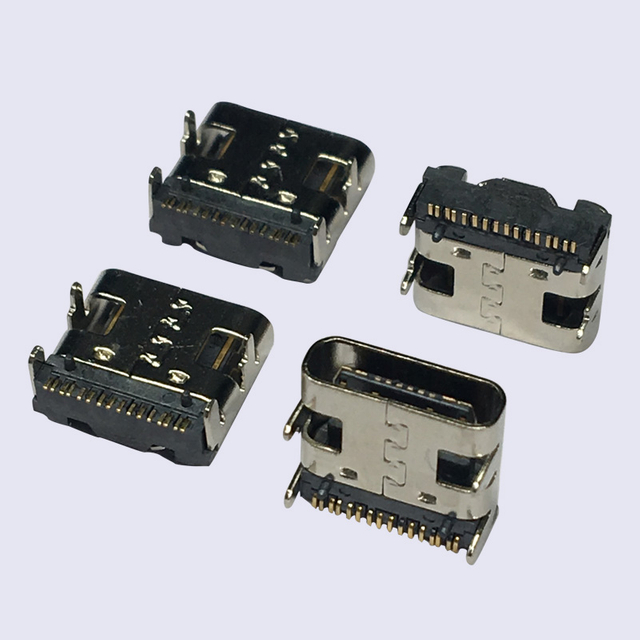 USB Type C Receptacle Connector 16Pin (3 Times Molding)