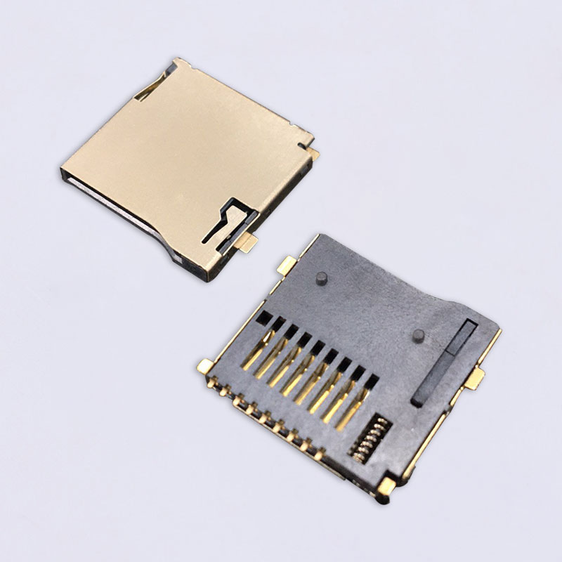 Micro SD Card Connector (Regular Gold Plating)