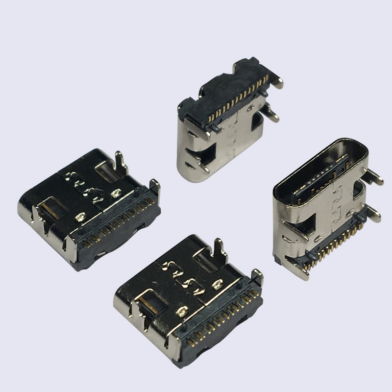 USB Type C Receptacle Connector 16Pin (3 Times Molding)